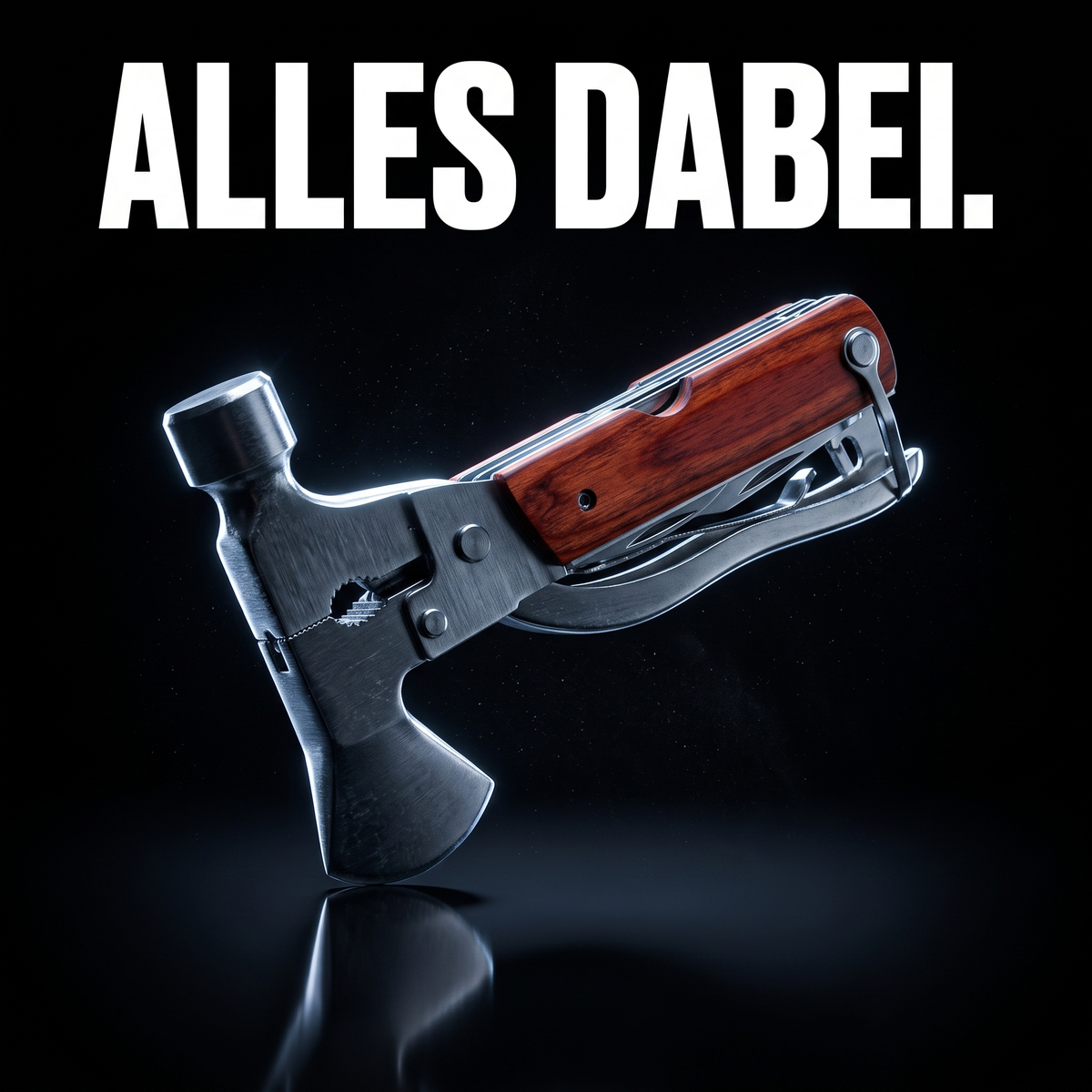 Tragbare Survival-Axt 14-in-1 – ALLES DABEI.