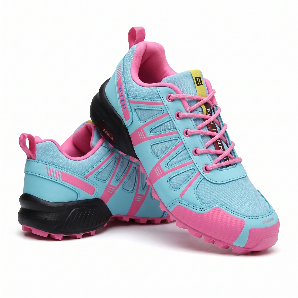 Damen-Wanderschuhe Blau-Rosa | Berggrat
