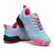 Damen-Wanderschuhe Blau-Rosa