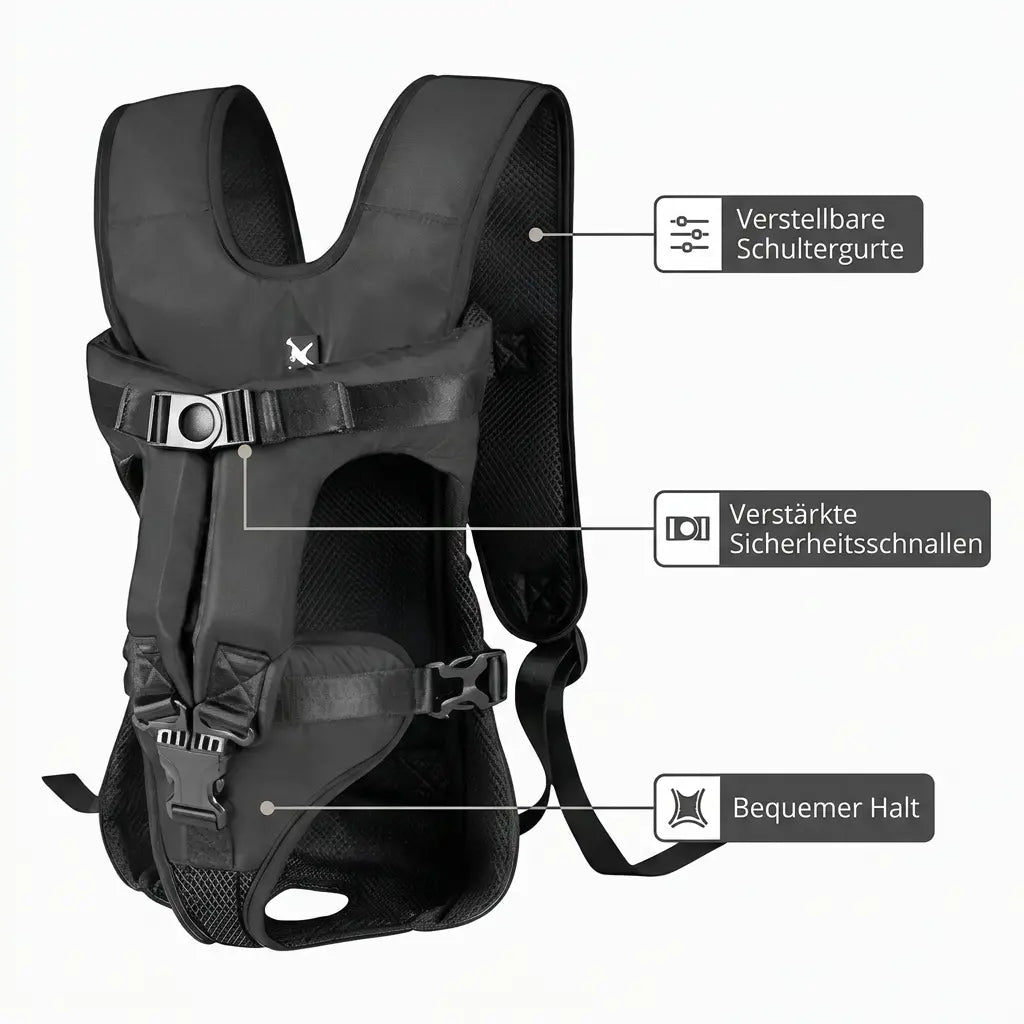 Hundetragetasche zum Wandern – Sicherheit und Gurte