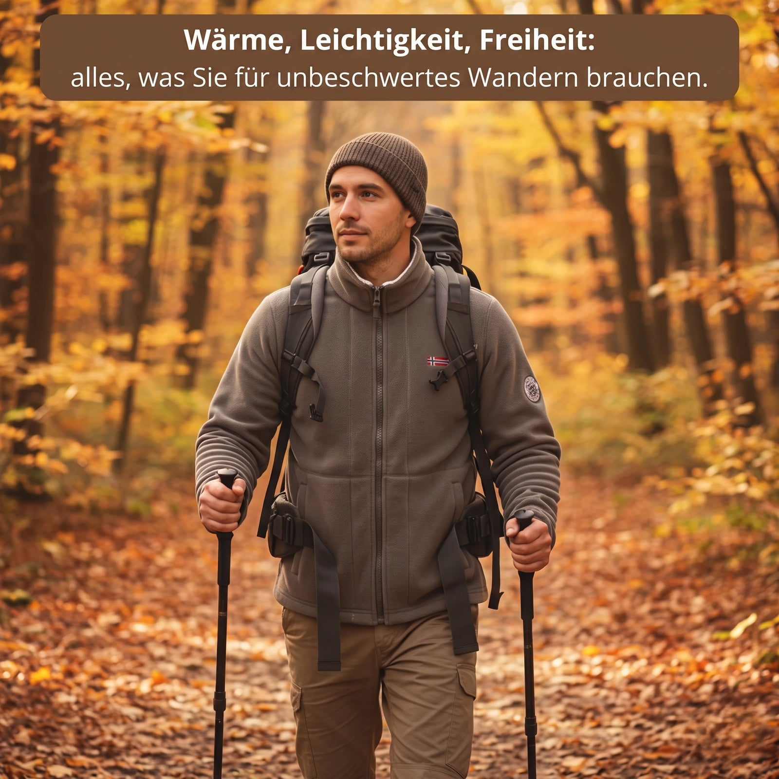 Herren-Warme Fleecejacke