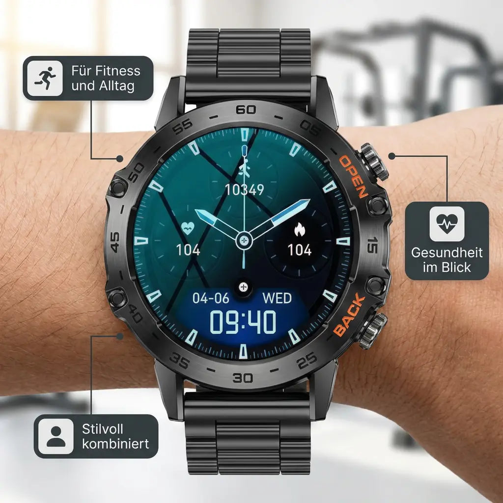 Outdoor-Smartwatch Multifunktion – Fitness und Alltag
