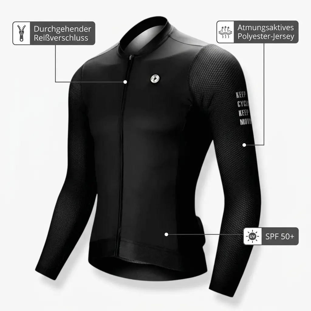 Radtrikot mit UV-Schutz 50+ – technische Details
