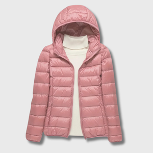 Komprimierbare Wander-Daunenjacke für Damen – Leicht & Winddicht