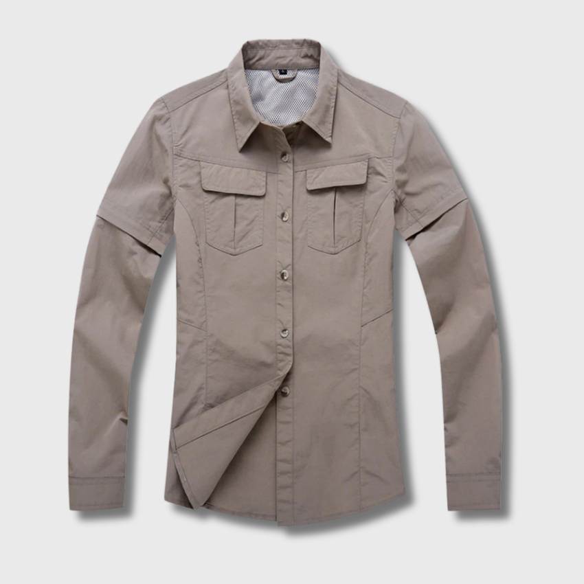 2-in-1 Wanderhemd Zip-Ärmel