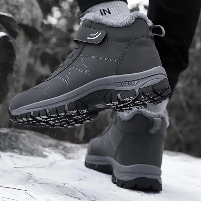 Damen Après-Ski-Stiefel Fellfutter