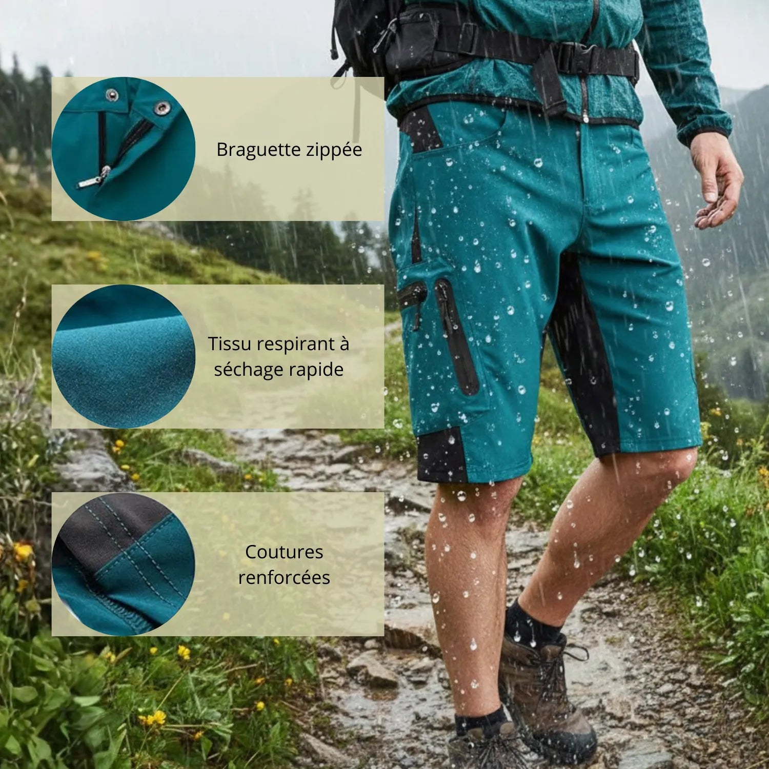 Wander-Bermudashorts für Herren