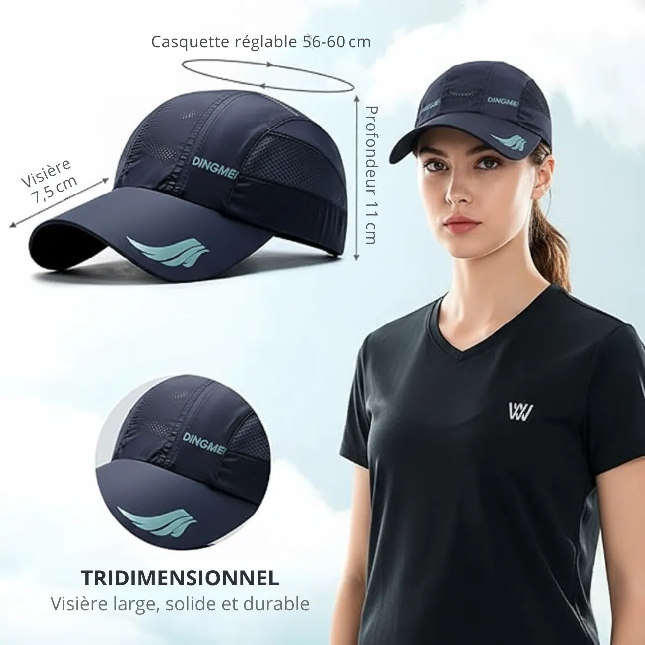 Sommer-Sportcap für Damen