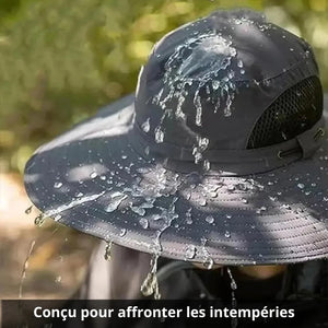 Sonnenschutz-Hut für Herren mit Nackenschutz