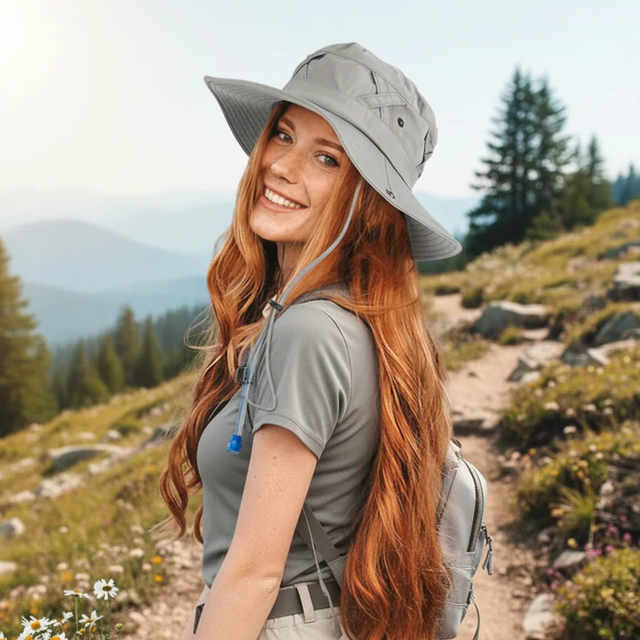 Cowboy-Wanderhut, belüftet | Berggrat