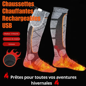 Lange beheizbare Socken mit Akku
