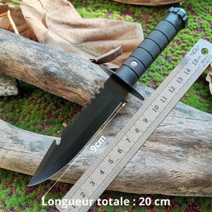 Survival-Campingmesser mit feststehender Klinge