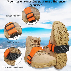 Wander-Schneespikes mit 7 Zacken – Sicherer Tritt im Winter