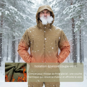 Wasserdichtes Wanderset Herren im Camouflage-Look