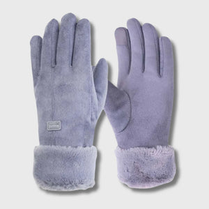 Beheizbare Handschuhe mit Fellfutter