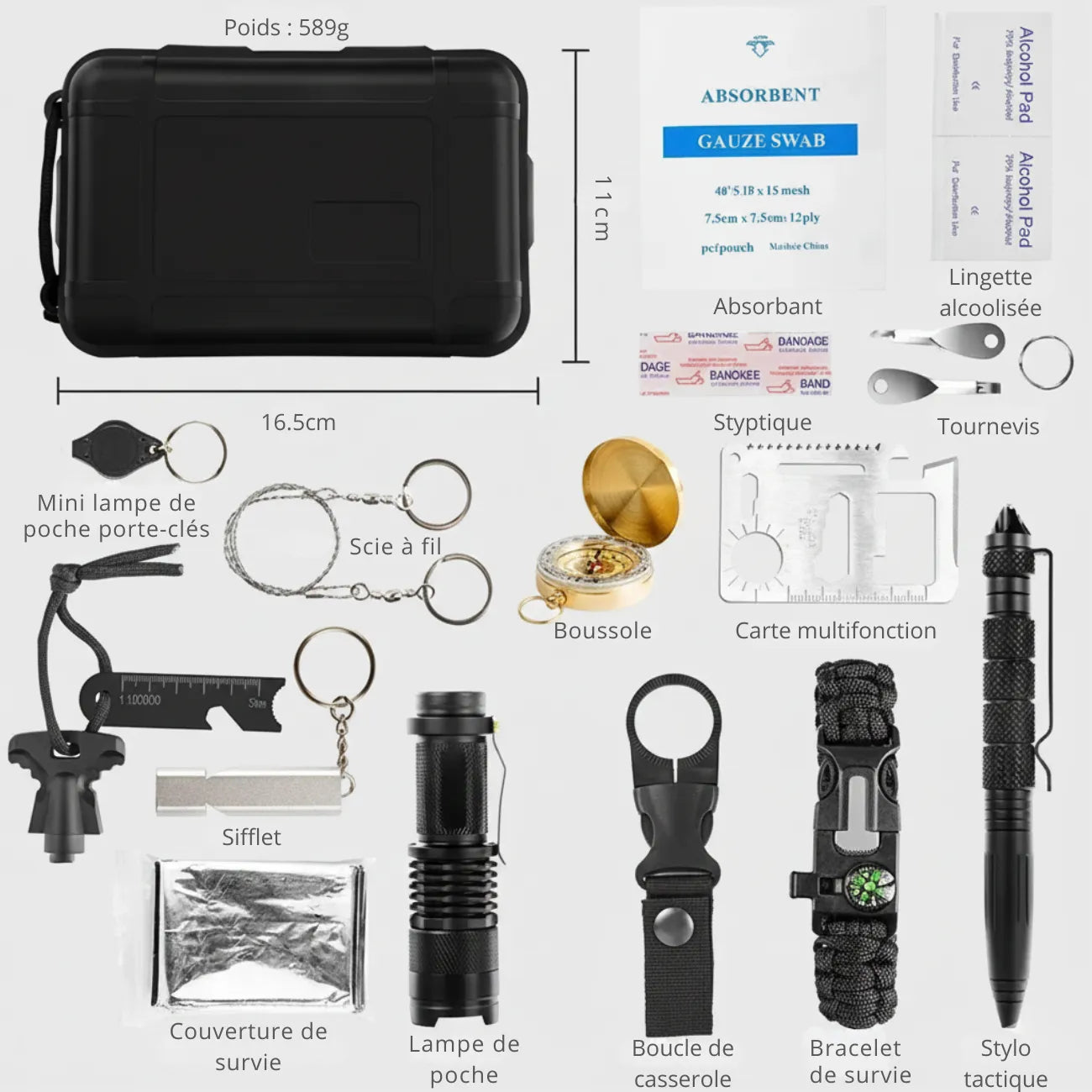 Premium Survival-Set fürs Camping