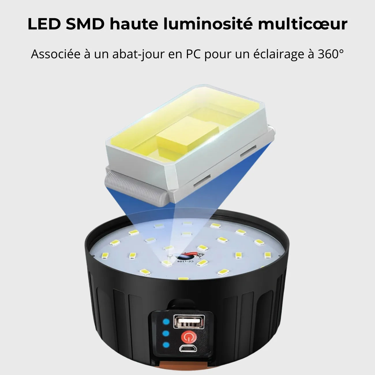 Solar-USB-Campingleuchte | Berggrat