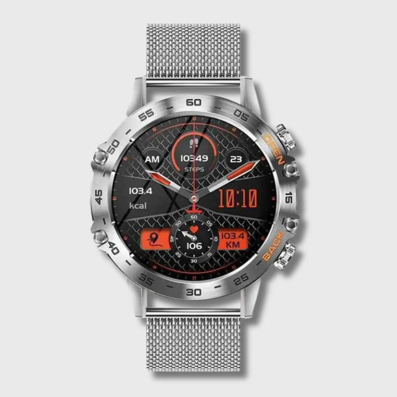 Trekking-Smartwatch Edelstahl | Berggrat