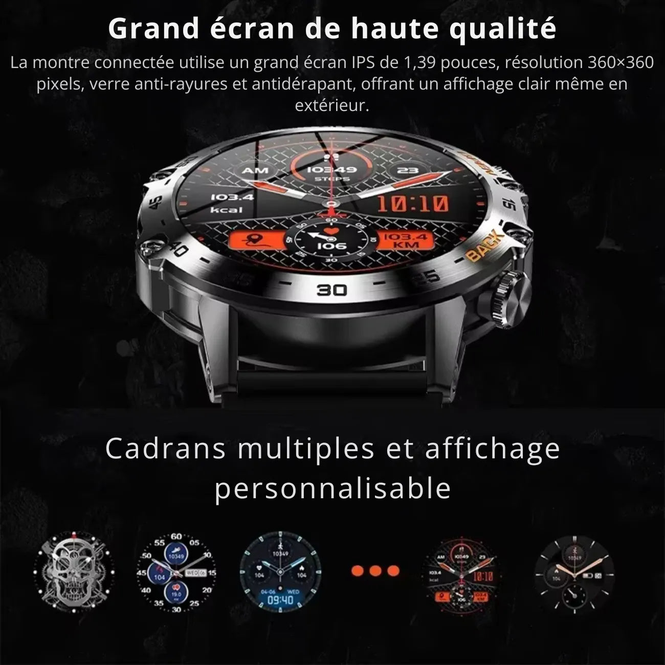 Trekking-Smartwatch Edelstahl | Berggrat