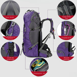 Wasserdichter Bergrucksack 60L für Trekking