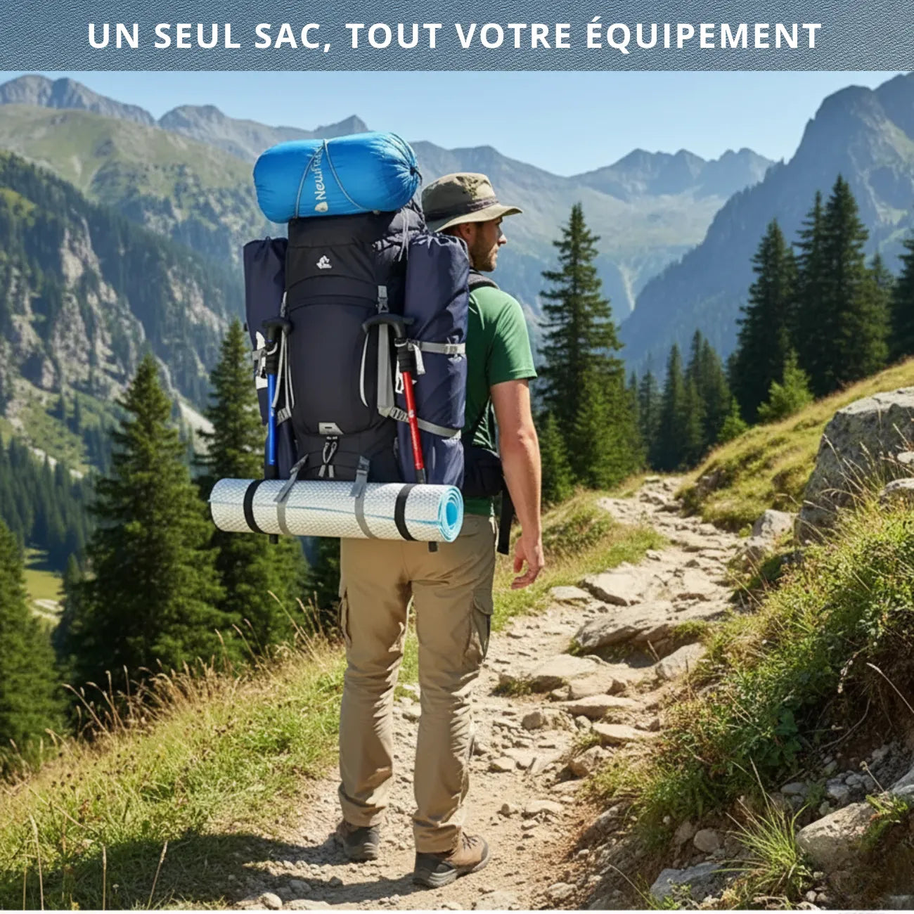 Wanderrucksack 60L Trekking | Berggrat