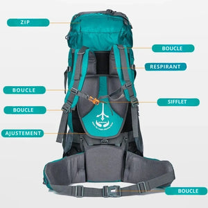 Wasserdichter Wanderrucksack 80L