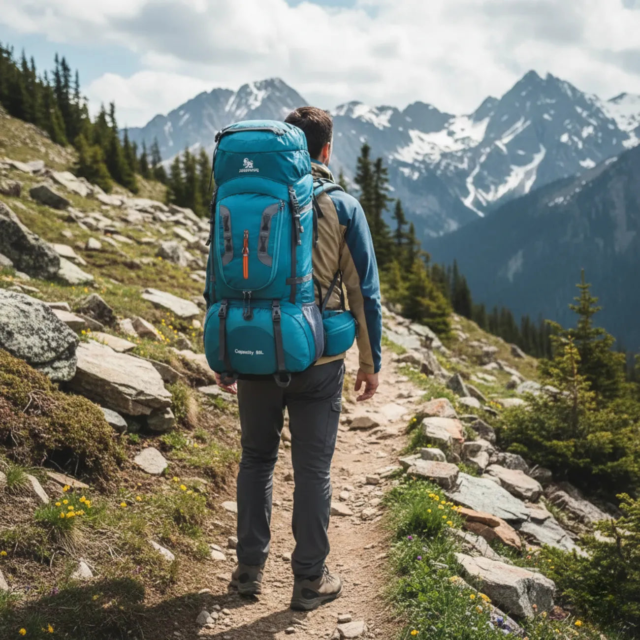 Wasserdichter Wanderrucksack 80L