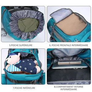 Wasserdichter Wanderrucksack 80L