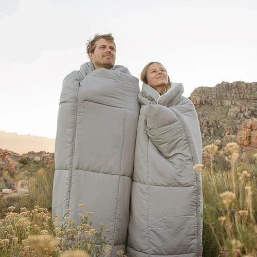 Camping-Schlafsack mit Kissen