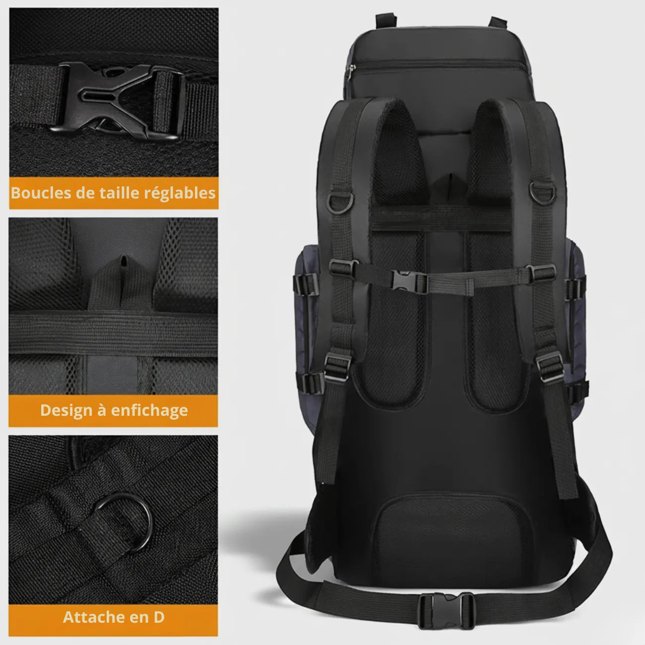 Trekkingrucksack 90L für Outdoor und Berge
