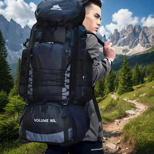 Trekkingrucksack 90L für Outdoor und Berge