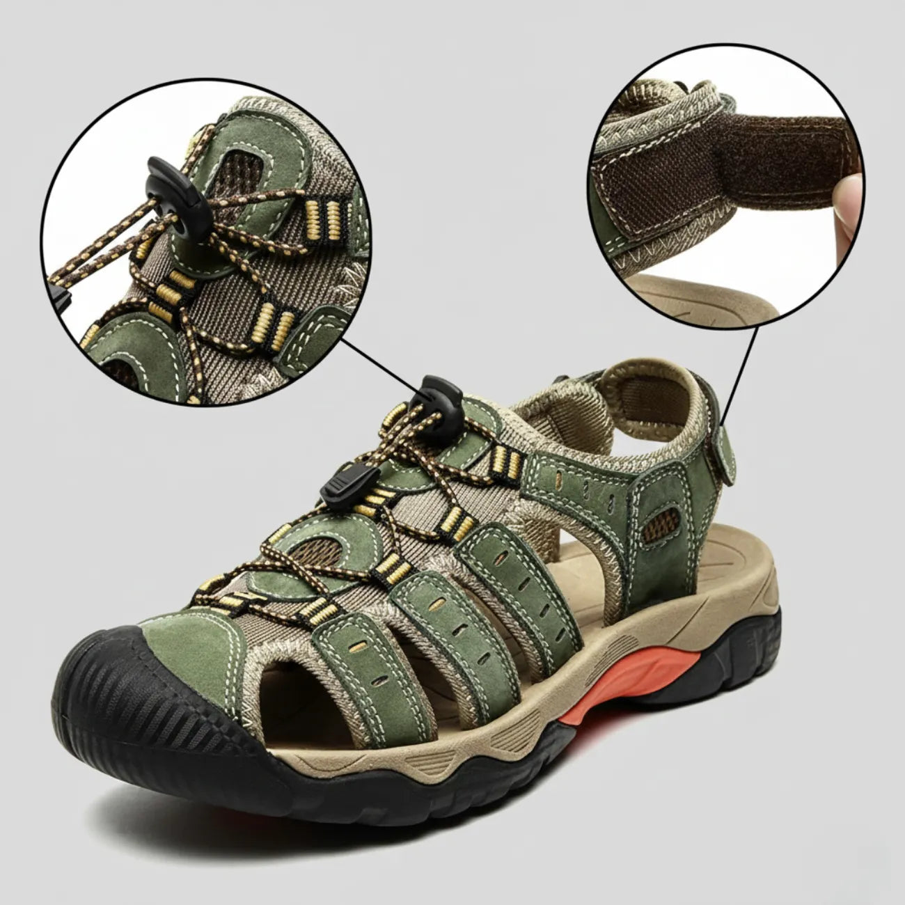 Leder-Wandersandalen mit Profil | Berggrat