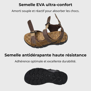 Wandersandalen für Herren mit Riemen