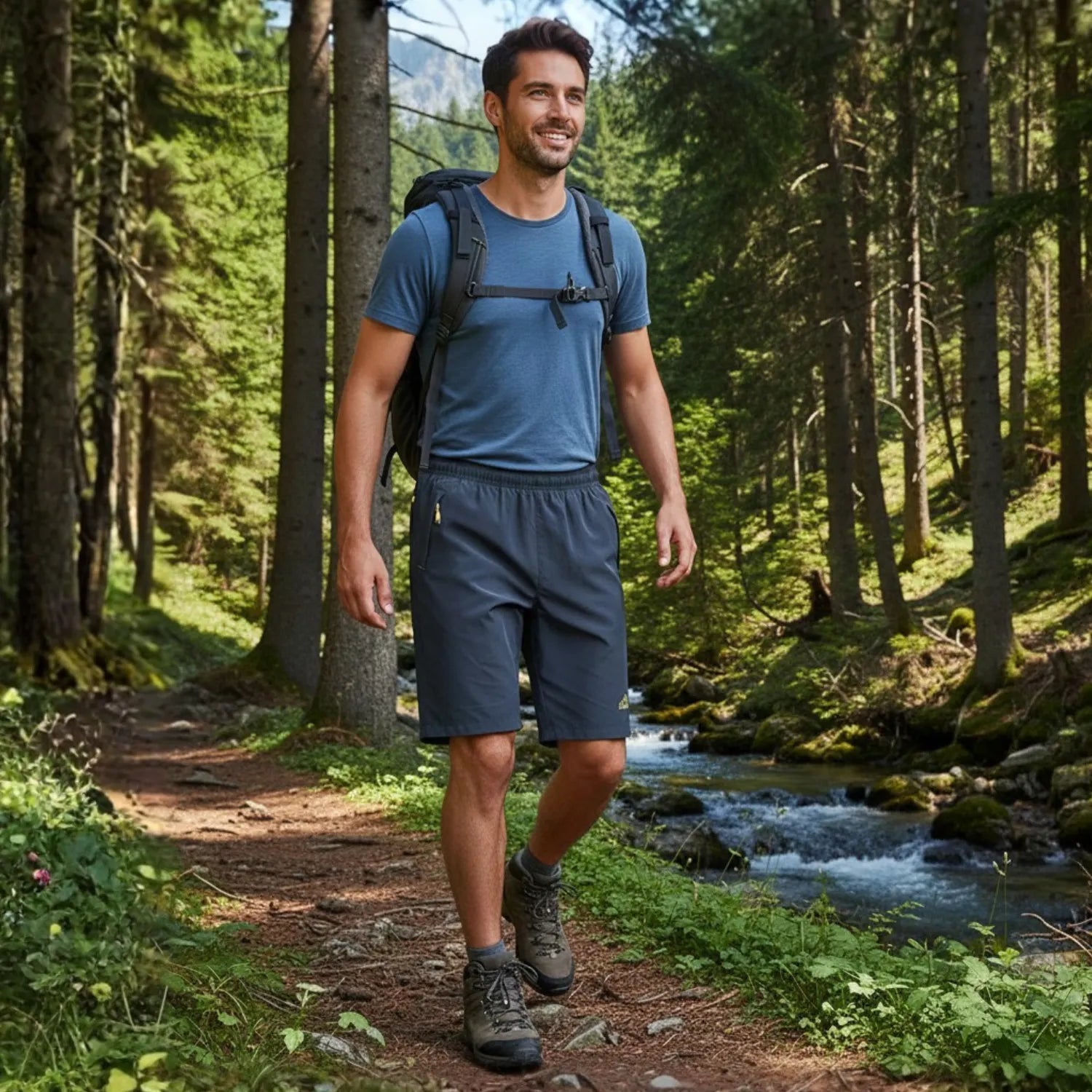 Herren Stretch-Wandershorts | Berggrat