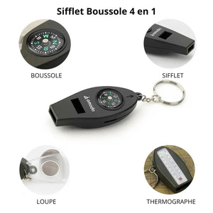Pfeife mit Kompass 4-in-1 | Berggrat