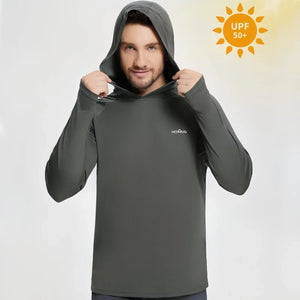 UV-Schutz-Shirt Herren UPF50+ mit Kapuze