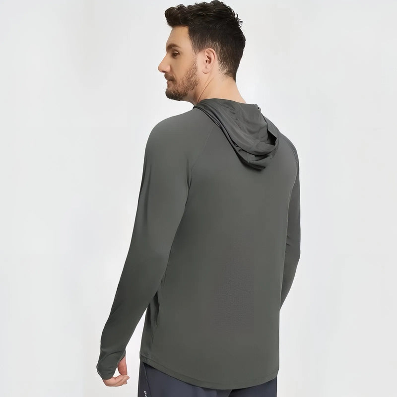 Herren UV-Shirt UPF50+ Kapuze