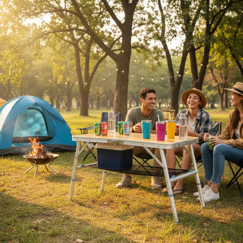 Faltbarer Alu-Campingtisch leicht