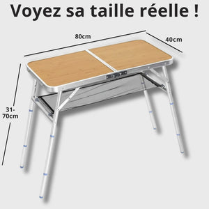 Leichter Falttisch fürs Camping