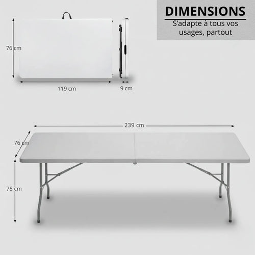 Faltbarer Kunststofftisch