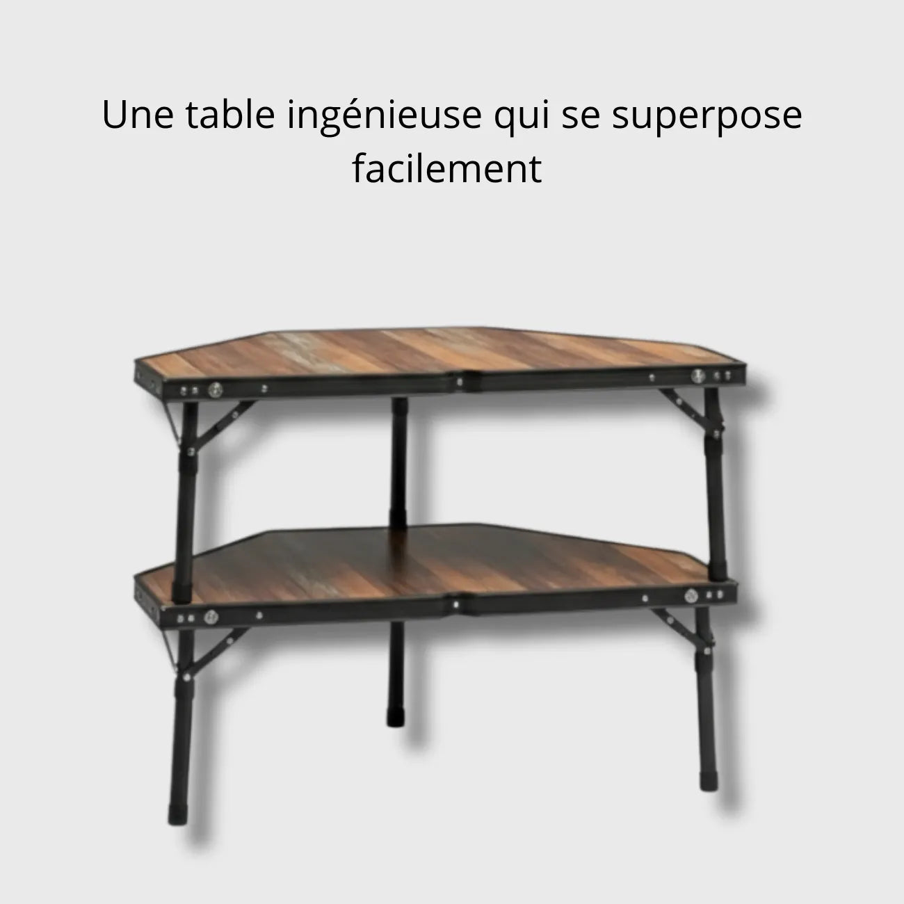 Tragbarer, modularer Campingtisch