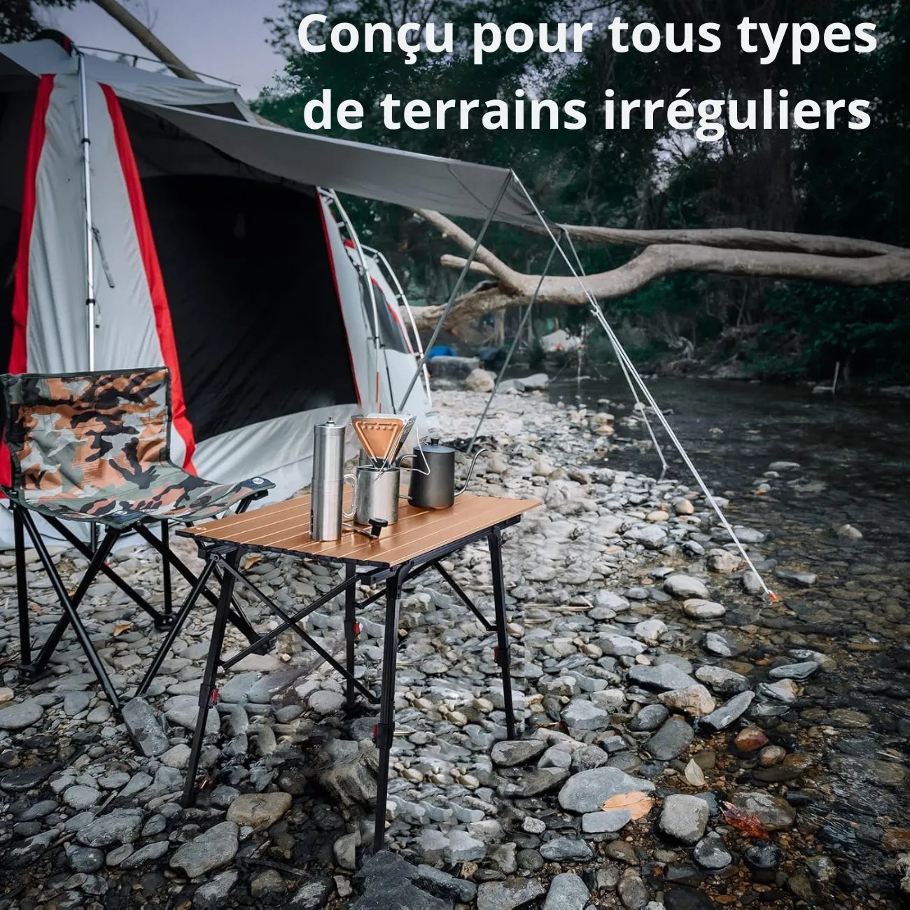 Faltbarer Aluminium-Campingtisch