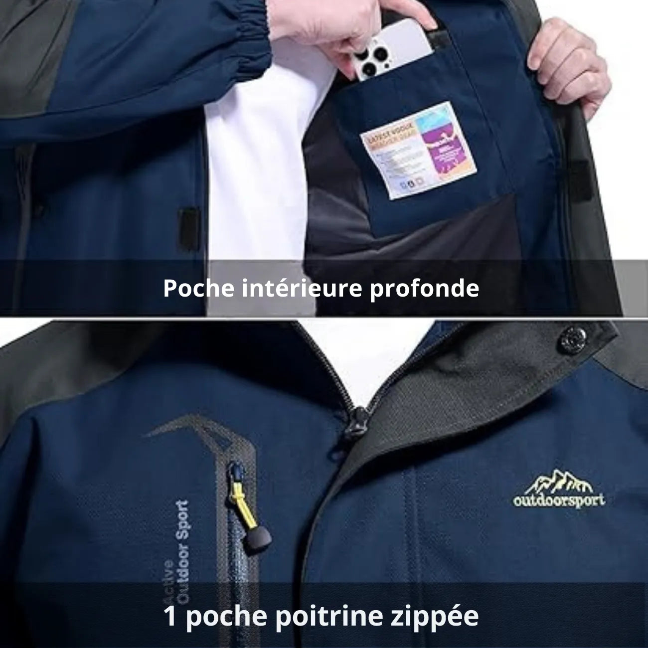 Warme Wanderjacke für Herren