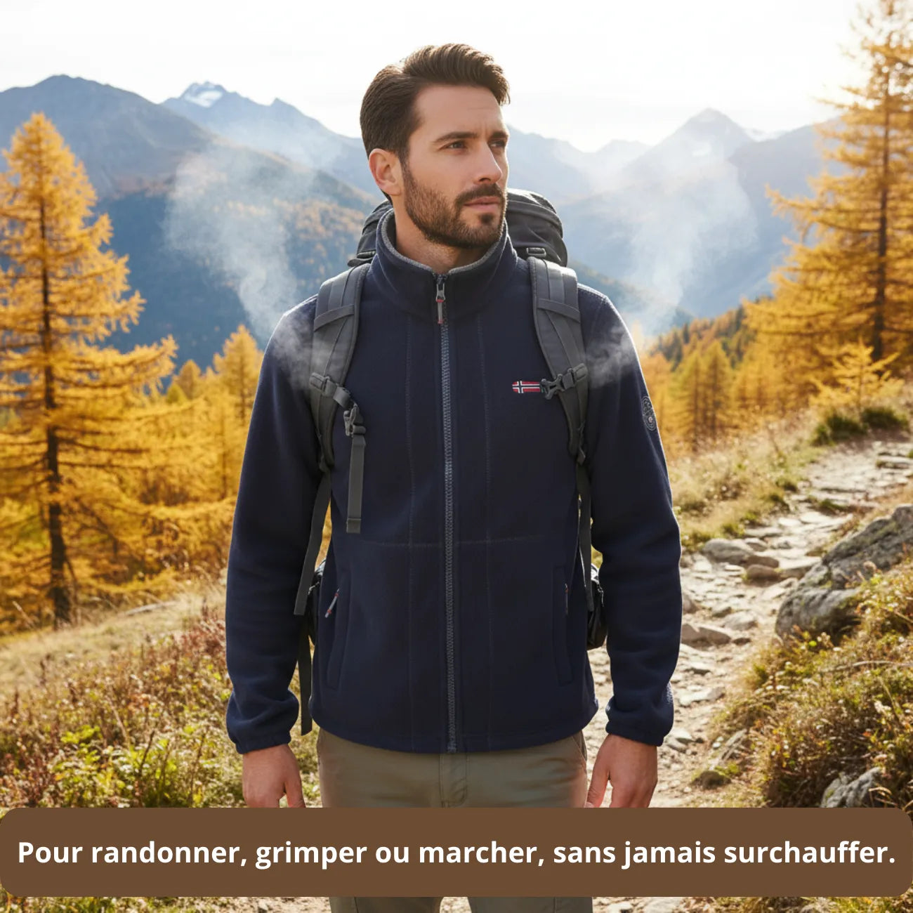 Warme Fleecejacke für Herren