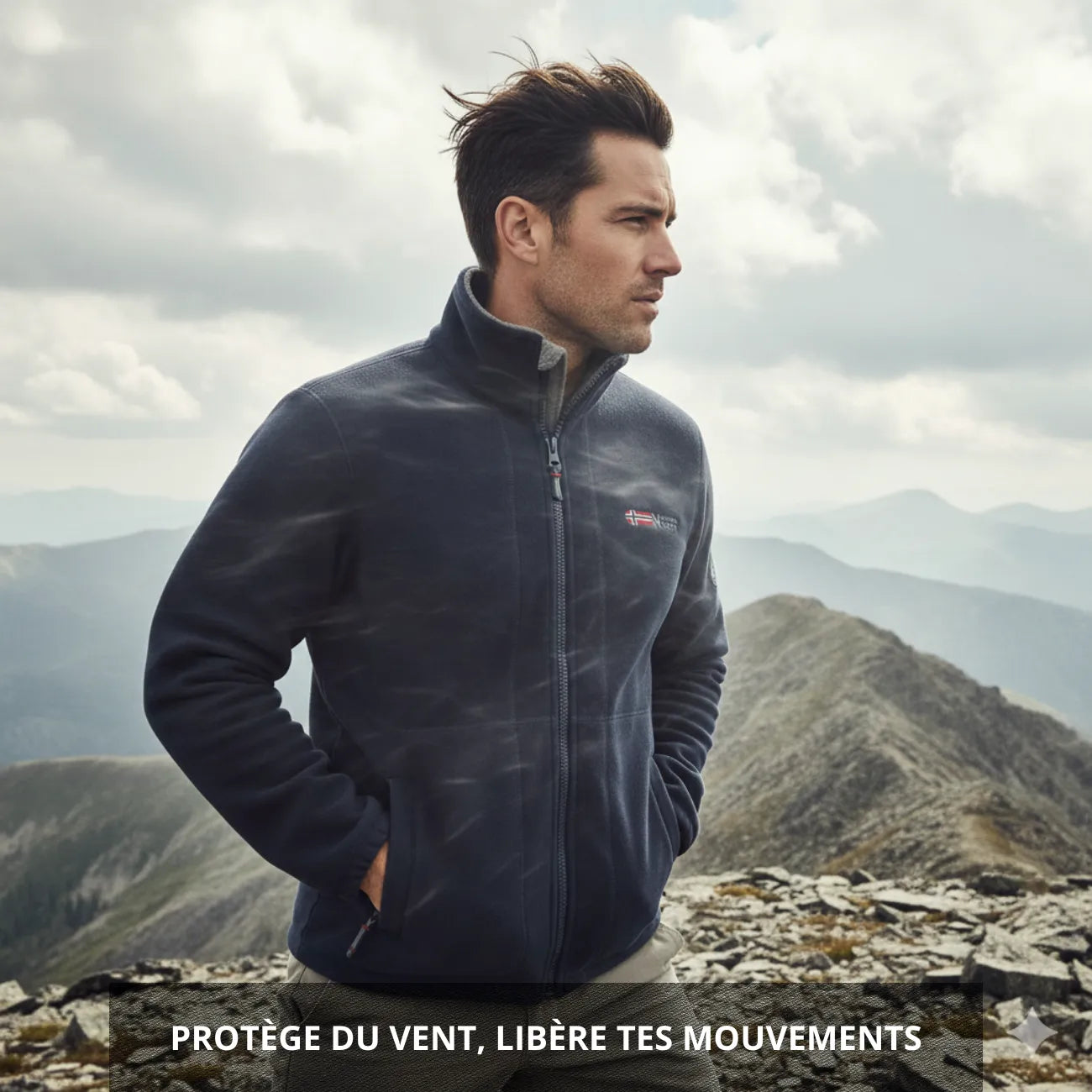 Warme Fleecejacke für Herren
