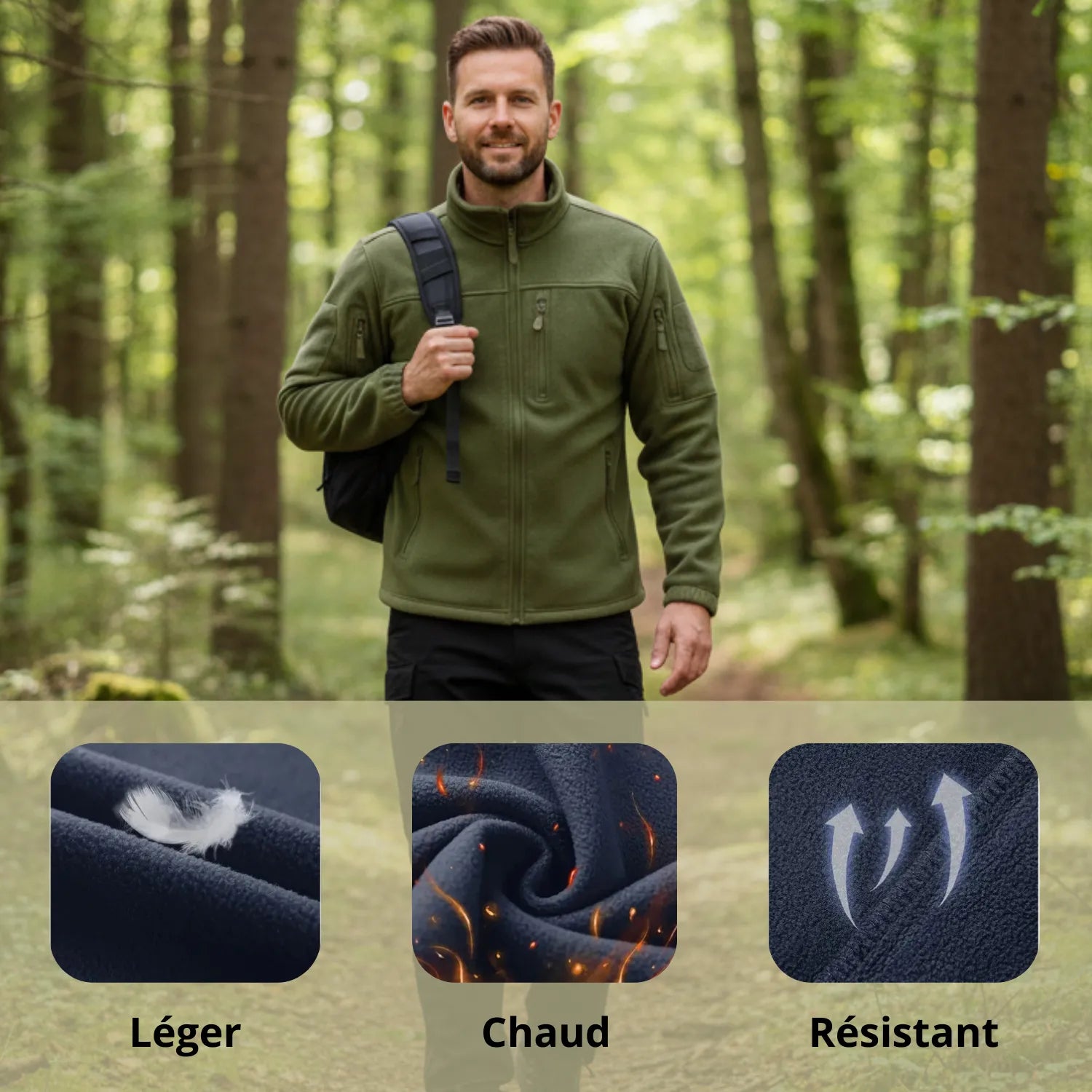 Warme Fleecejacke fürs Wandern | Berggrat