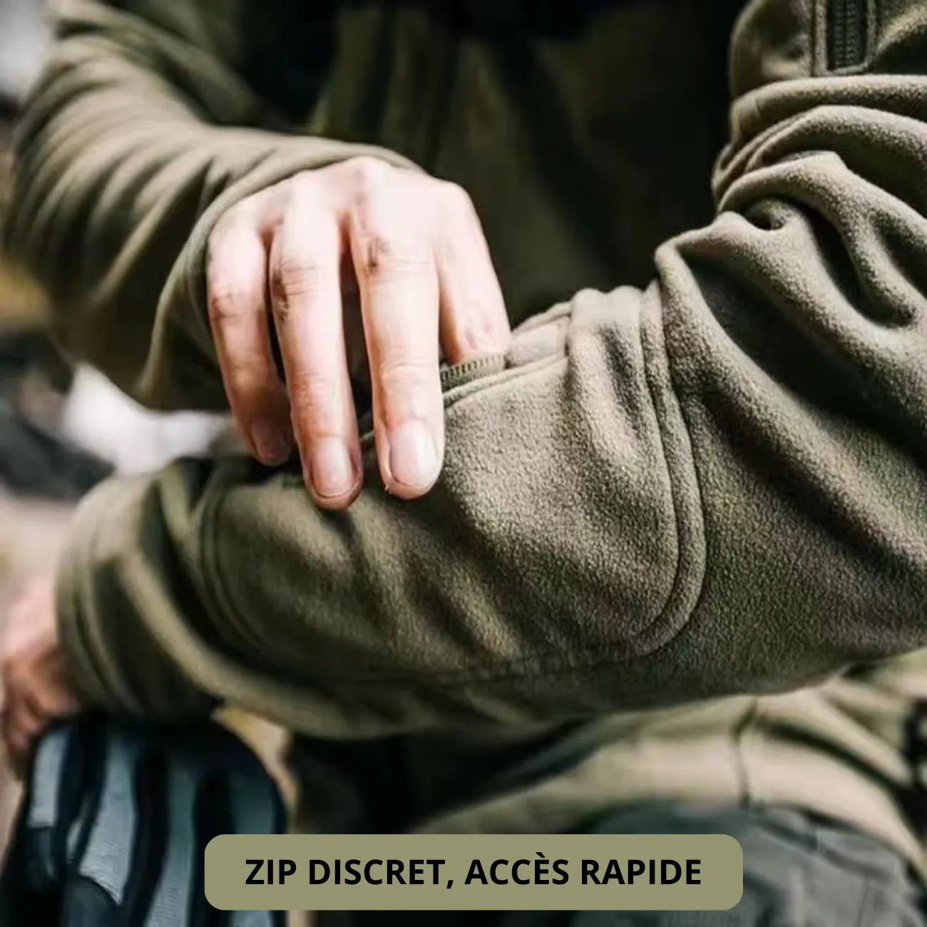 Fleecejacke für Herren mit Reißverschluss