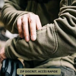 Fleecejacke für Herren mit Reißverschluss
