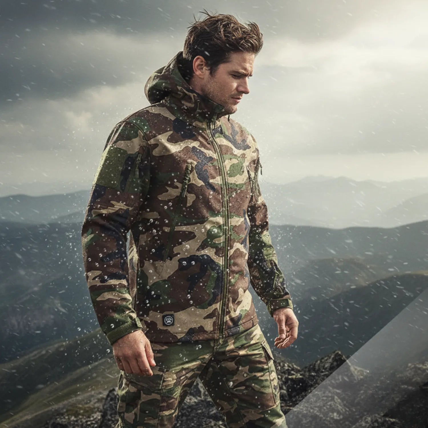 Herren Outdoor-Bergjacke warm | Berggrat