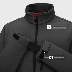 Warme Softshell-Skijacke für Herren